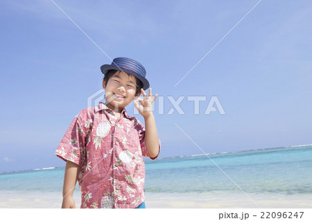 南国の海と男の子 22096247