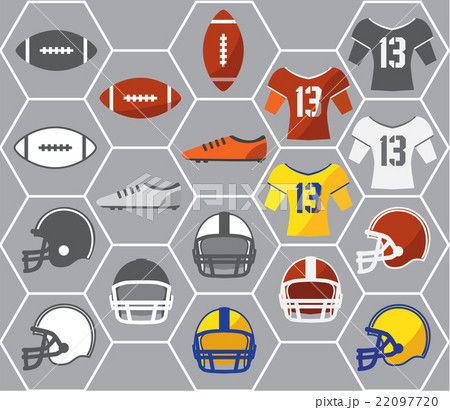 American football gears. Vector illustration. 22097720