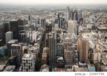 メルボルンのダウンタウン 夕景 メルボルンのダウンタウン 夕景 22097790