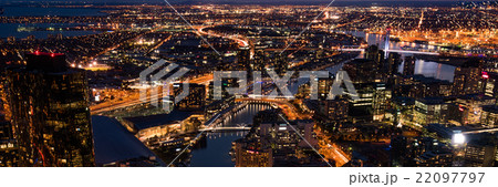 オーストラリア　メルボルンの夜景 22097797