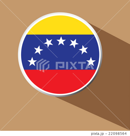 Vector - Venezuela flag button icon  22098564