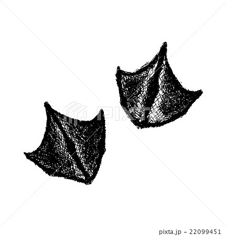 Vector paw print. Animal paw. Duck paw print 22099451