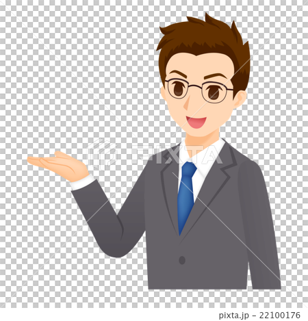Male guide pose - Stock Illustration [22100176] - PIXTA