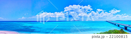 宮古島　池間島から見た池間大橋と大神島 22100815