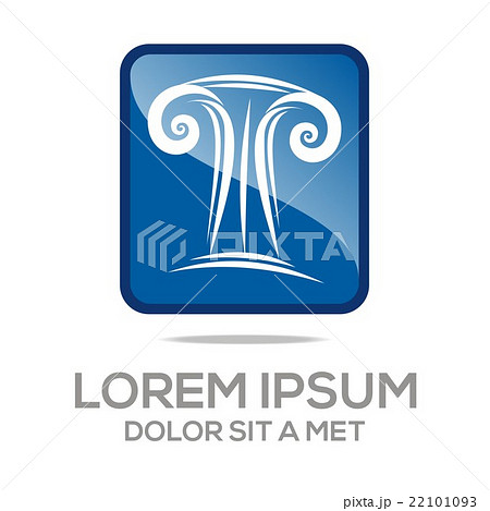 Logo law building and justice icon vector 22101093