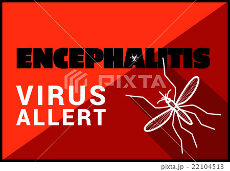 Encephalitis virus allert vector outline Encephalitis virus allert vector outline 22104513