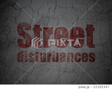 Politics concept: Street Disturbances on grunge 22105347