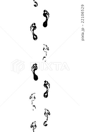 Black prints of human feets, seamless border Black prints of human feets, seamless border 22106529