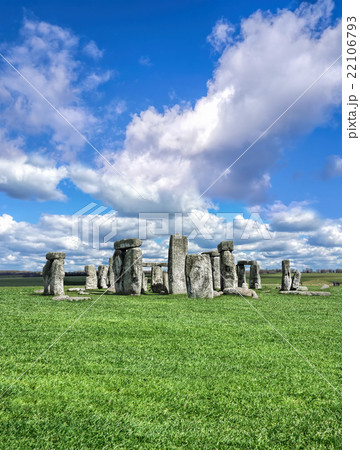 Stonehenge with dramatic sky in England 22106793