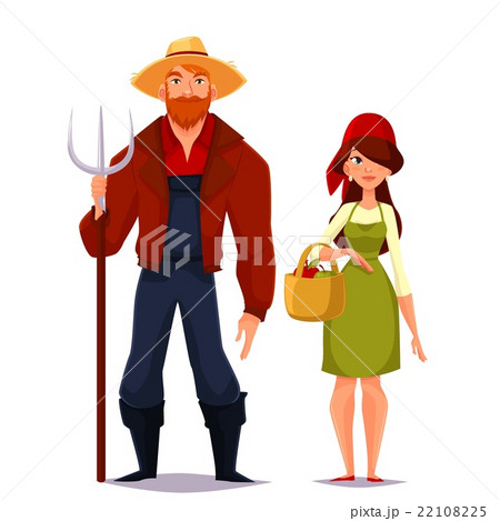 Two young man and woman farmer Two young man and woman farmer 22108225