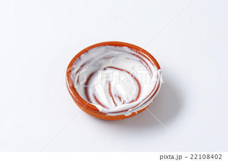 Empty bowl of yogurt 22108402