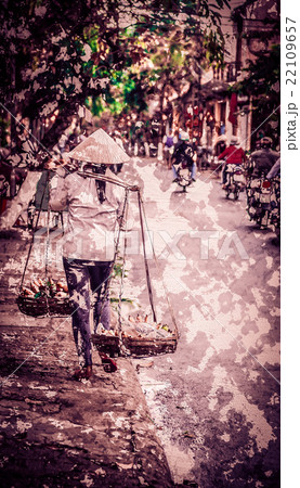 Street vendor in Hoi An, Vietnam 22109657