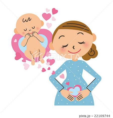 妊婦と赤ちゃん 妊婦と赤ちゃん 22109744