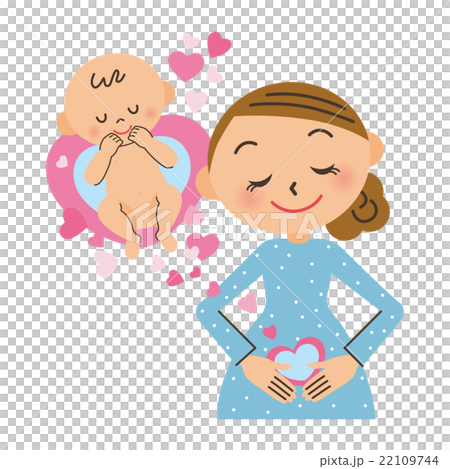 妊婦と赤ちゃん 妊婦と赤ちゃん 22109744