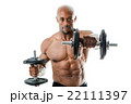 Muscle Man Holding dumbell Muscle Man Holding dumbell 22111397