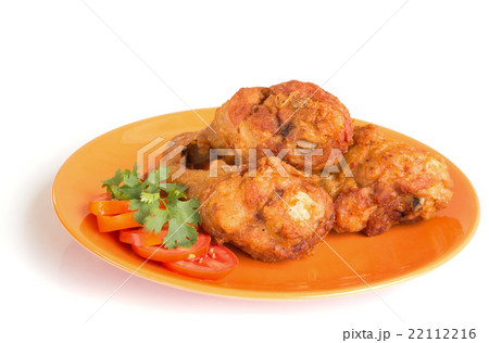 fried chicken on a plate. fried chicken on a plate. 22112216