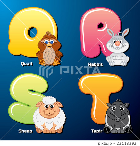 Cute Animals and Birds in Alphabetical Order - Stock Illustration  [22113392] - PIXTA