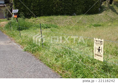 獣害防止用電気柵 22116242