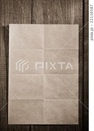folded note paper on wood folded note paper on wood 22116387
