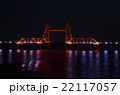 昇開橋のライトアップ遠景 22117057