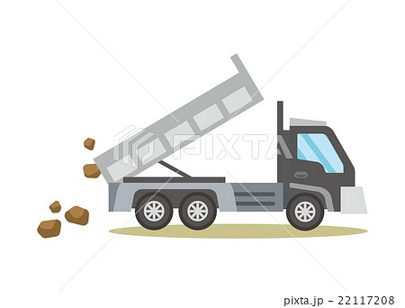 トラック 土砂 ダンプカーのイラスト素材 22117208 Pixta