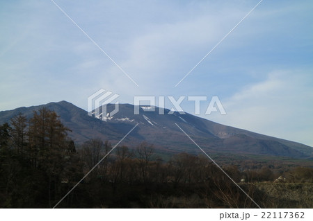 小諸から見た春の浅間山 22117362
