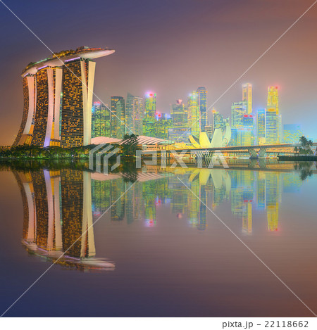 Singapore Skyline and view of Marina Bay Singapore Skyline and view of Marina Bay 22118662