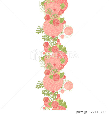 Seamless floral garland 22119778