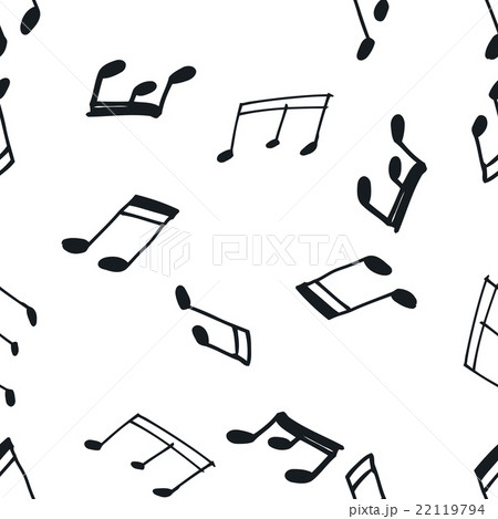 Seamless pattern with music notes 22119794