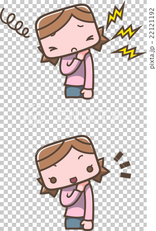 肩こりの女性 22121192