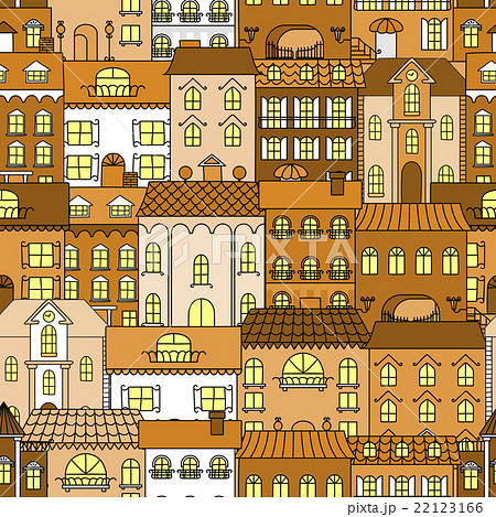 Old town vintage seamless pattern background Old town vintage seamless pattern background 22123166