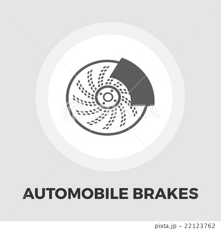 Automobile brakes flat icon Automobile brakes flat icon 22123762