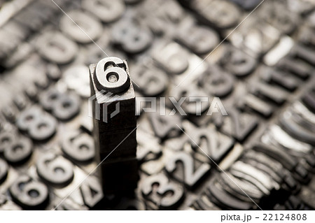 vintage letterpress alphabet and number background 22124808