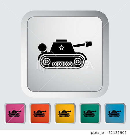 Tank toy flat icon 22125905