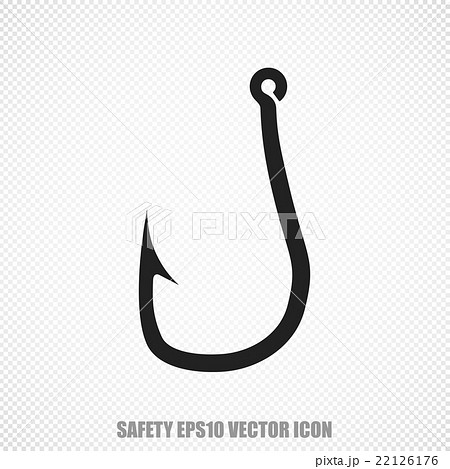 Security vector Fishing Hook icon. Modern flat Security vector Fishing Hook icon. Modern flat 22126176