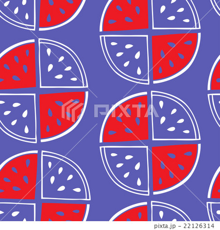 Seamless pattern of watermelon slices. Seamless pattern of watermelon slices. 22126314