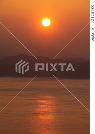 大鳴門橋記念館から見た瀬戸内海の夕景 22128930