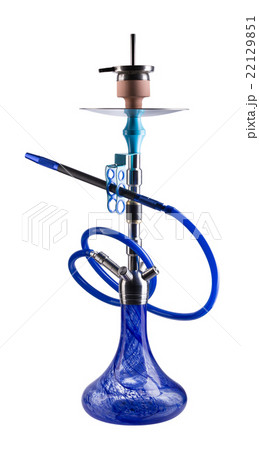 Modern hookah isolated on white background 22129851