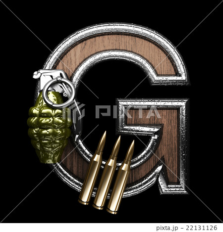g military letter. 3D illustration 22131126