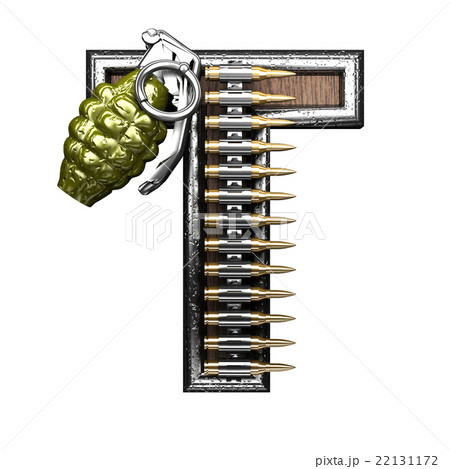 t military letter. 3D illustration 22131172