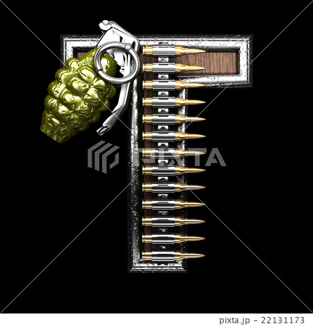 t military letter. 3D illustration 22131173