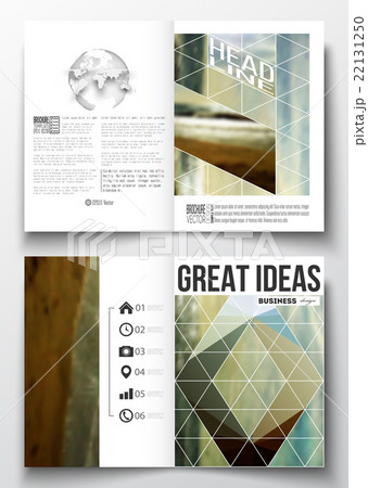 Set of business templates for brochure, magazine 22131250