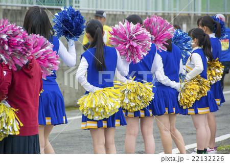 市民マラソン大会の応援団の写真素材 22132226 Pixta
