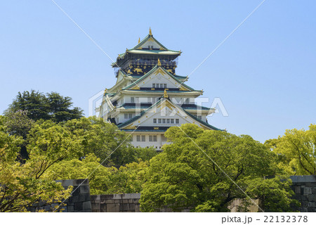新緑の大阪城 22132378