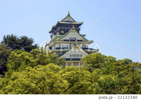 新緑の大阪城 22132380