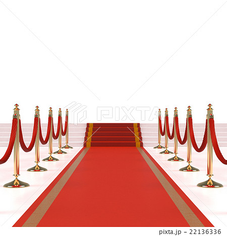 Red carpet with red ropes 22136336