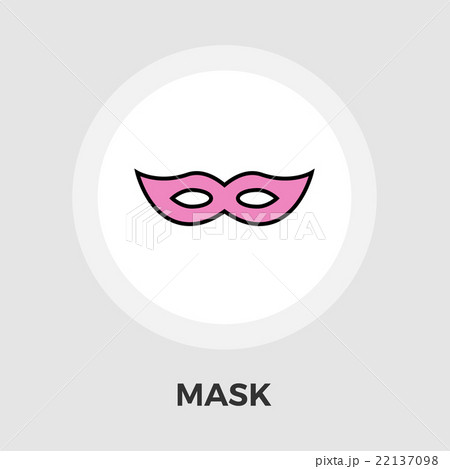 Mask vector flat icon 22137098