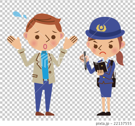 Woman police officer who interviews, listens to circumstances and questions jobs Woman police officer who interviews, listens to circumstances and questions jobs 22137555