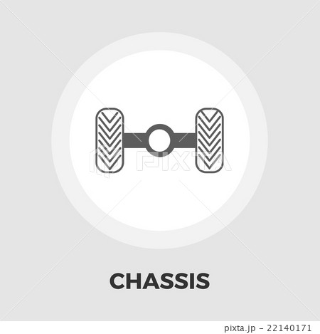 Chassis car icon flat 22140171