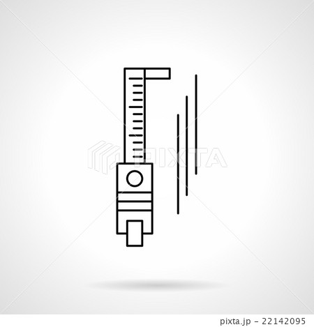 Trammel flat line vector icon 22142095